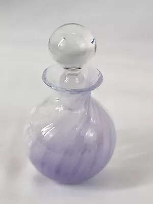 Buy Caithness Scottish Crystal Purple Perfume Bottle Decorative 12cm Height • 10£