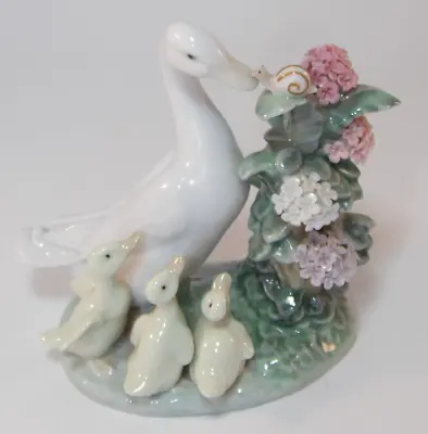 Buy Lladro Figurine 1439 How Do You Do Duck Ducklings & Snail C1990s Excellent • 79.99£