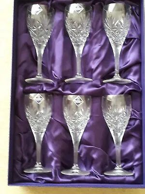Buy Edinburgh Crystal Wine Glasses Set Of 6 • 75£