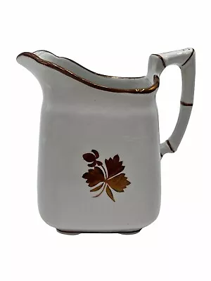 Buy Vintage Alfred Meakin Royal Ironstone Tea Leaf Pattern Milk Pitcher Creamer Gold • 25.06£