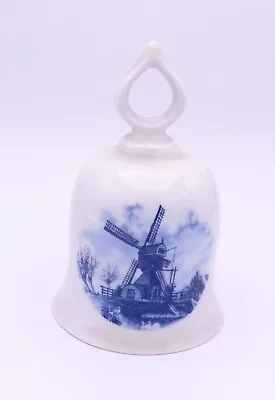 Buy Vintage Delft Blue Holland Windmill Bell • 14.95£