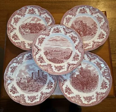 Buy 5 Johnson Bros Old Britain Castles Salad Dessert Plates -8   • 24.07£