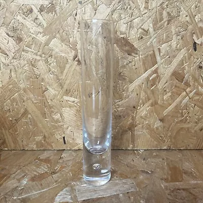 Buy KOSTA BODA Sweden Art Glass Single Stem Slim Vase With Bubble Base & Label 19.5c • 9.99£