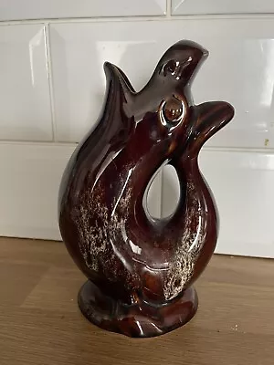 Buy Vintage Brown Kernewek Cornwall Pottery Seal Vase • 8£