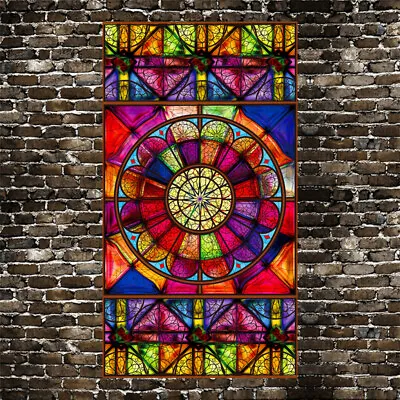 Buy Static Cling Frosted Stained Glass Window Door 3D Sticker Film  Decor • 10.74£