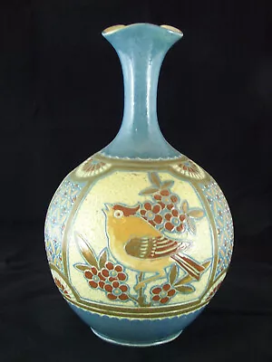 Buy A Good Quality William Baron CH Brannam Victorian Art Pottery Vase - 1888 27cm • 195£