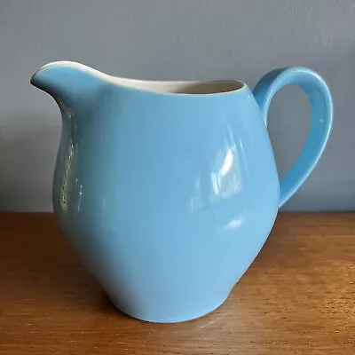 Buy Vintage Light Baby Blue Pottery Kitchen Jug England Ceramic • 7£