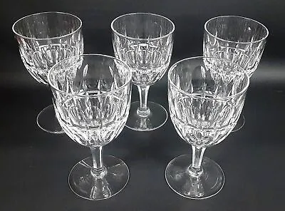 Buy (5) Vintage Stuart England Clifton Park Crystal Water Goblets Stemware 6 1/8  • 66.34£