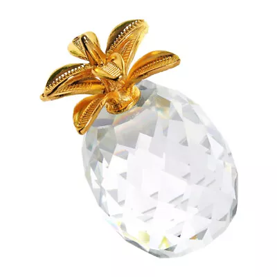 Buy  Ornaments Crystal Office Glass Flower Vase Centerpiece Pineapple Decor • 13.19£