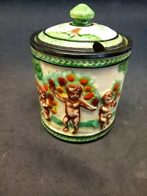 Buy Marutomo Ware Preserve Pot With Cherub / Children Design  • 8.99£