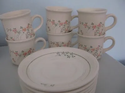 Buy Vintage 1980's Biltons Coloroll England. 6 Each Cups & Saucers • 9£