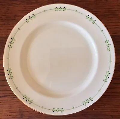 Buy 9” Inch DINNER PLATE! Vintage MINTONS CHINA: Green Pinstripe And Dot Pattern  A+ • 9.46£