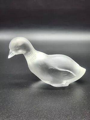Buy Vintage Baccarat Crystal Art Glass Frosted Duck Figurine Paperweight 4.5  • 23.62£