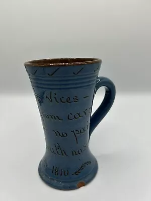 Buy Exeter Art Pottery Brown Double Handled Motto Ware Tankard • 40£