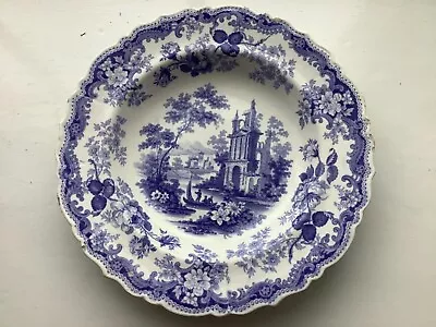 Buy Antique Rogers Blue And White Transfer Ware Plate (Athens Pattern)  • 18£