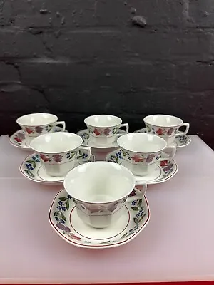 Buy 6 X Adams Old Colonial Teacups And Saucers 2 Sets Available • 19.99£