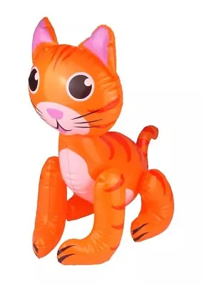 Buy NEW - Ginger Cat 53cm Inflatable - Halloween Party Prop Decoration Pool Summer • 3.39£