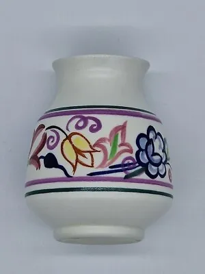 Buy Poole Pottery Vase Vintage 1950's Hand Painted Vase Numbered 31 Retro Poole • 15£