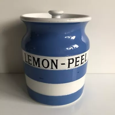 Buy T.G.Green Cornishware Jar LEMON-PEEL Small 11cm / 24s • 0.99£