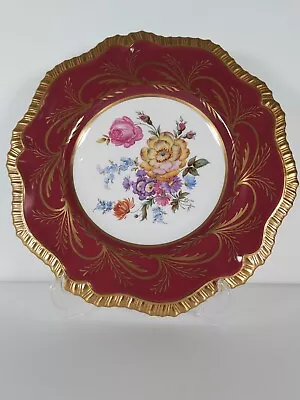 Buy Caverswall Fine Bone China By A.Mason Regency Plate Floral Richly Gilded  • 34£