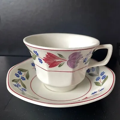 Buy Vintage OLD COLONIAL TEA CUP & SAUCER Floral Pottery Adams Teacup Coffee R142 • 4.97£