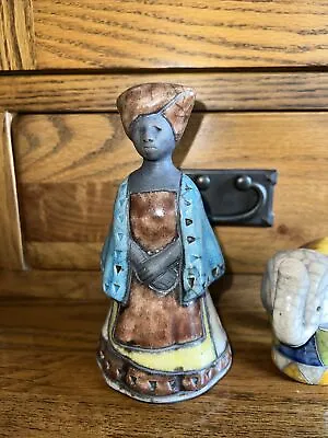 Buy Raku South African Handmade Pottery Tribeswoman. Stunning Example Fully Marked. • 25£