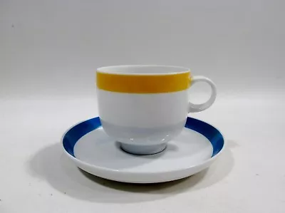 Buy 70s ROSENTHAL Midcentury Pop OP ART China PLUS 4 Cups & Saucers Space Age R1127 • 94.86£