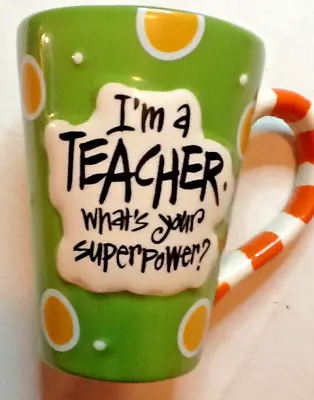 Buy TEACHER COFFEE MUG (I'M A TEACHER WHAT'S YOUR SUPER POWER) JOANNE SHARP 020824c • 14.24£