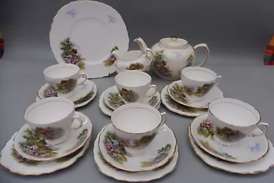 Buy Royal Vale Countryside Cottage Tea Set & Tea Pot 22 Pieces • 59.99£
