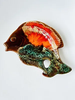 Buy Vintage Vallauris Majolica Studio Art Pottery Ceramic Fish Dish • 39.99£