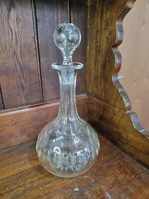 Buy Vintage Edwardian/George V Cut Glass Decanter - Approx 11  Height • 17.50£