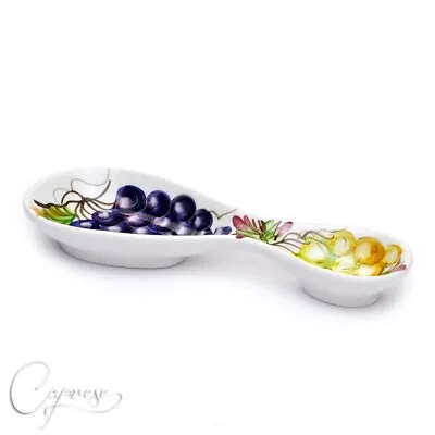 Buy Bassano Pottery- GRAPES Spoonrest  Made/painted By Hand In Italy • 38.51£