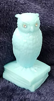 Buy Blue Westmoreland Wise Owl, Glass With Rhinestone Eyes.  Mint • 28.81£