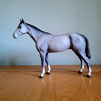 Buy BESWICK HORSE NO. 701 MATT GREY 2nd VERSION RACEHORSE 'BOIS ROUSSEL ' • 79.99£