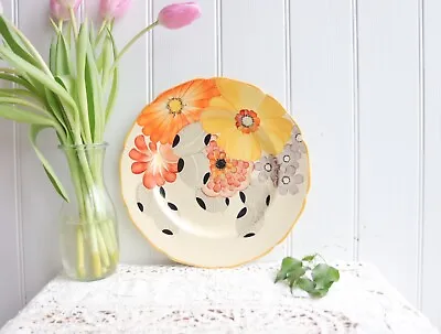 Buy Grays Pottery Orange Flower Plate - 2 Available • 38£