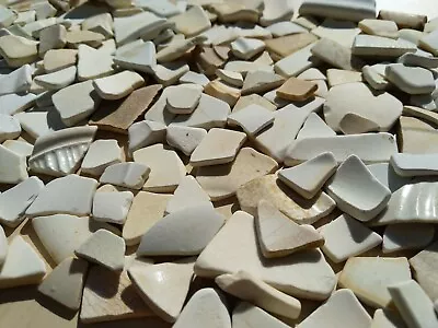 Buy Original Vintage Sea Tumbled Beach Finds White Pottery Arts & Crafts 1.8kg  • 14.99£