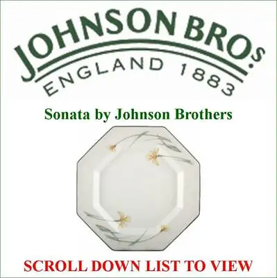 Buy Sonata Tableware By Johnson Brothers UK Made, All Stock New SCROLL DOWN  • 5.95£