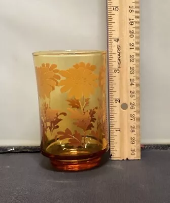 Buy Vintage Libbey Brown/Amber Fade Daisy Juice Glass 3.5  • 4.74£