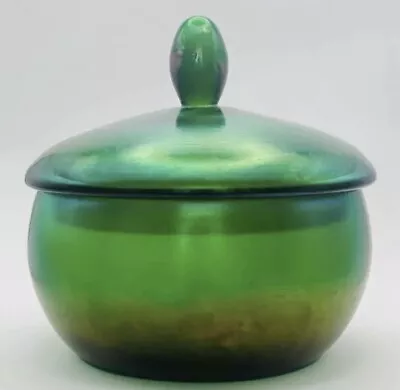 Buy Webb Bronze Iridescent Lidded Pot A/F • 33£