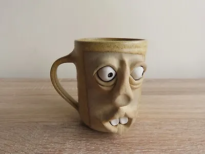 Buy Wren Pottery Devon Large Ceramic Tankard Mug, Ugly Face Madballs Kitsch • 15£