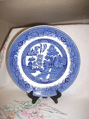 Buy  Vintage Fenton Victoria Willow Blue & White Willow Porcelain Large Soup Bowl  • 8.99£