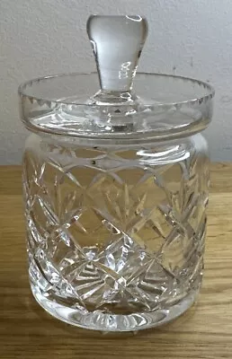 Buy Vintage Webb Corbett Cut Crystal Glass Lidded  Jam  Jar • 9.99£
