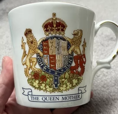 Buy Vintage Aynsley Fine Bone China Mug To Commemorate The Queen Mother's 80th. • 12£