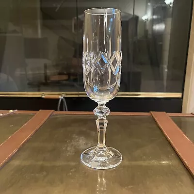 Buy Royal Irish Cross Cut Crystal Champagne Flute Glass Vintage 8 1/2  • 14.15£