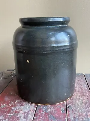 Buy Antique 1 Gallon Brown Stoneware Crock • 24.86£