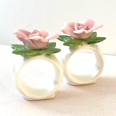 Buy Valentine's Rose Fine China Porcelain Napkin Holders 3D Japan • 28.42£