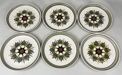Buy 6 X Vintage Denby Langley Sherwood Plates, Side Plate 8” • 40£