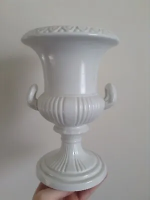 Buy Vtg 22cm Large Dartmouth England Ivory White Grecian Style Urn Vase W 'Handles' • 31.70£