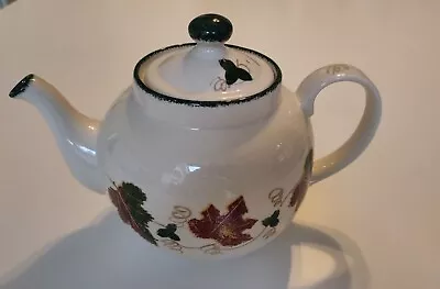 Buy Poole Pottery Teapot 'Autumn Vines' Type Decoration Immaculate Condition. • 14.99£