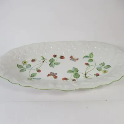 Buy James Kent Old Foley Sandwich Oval Plate Butterflies And Strawberries Vintage  • 11£